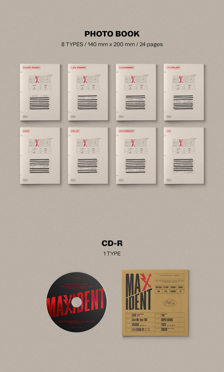 Stray Kids - MAXIDENT [CASE ver.] Album+Free Gift – KPOP MARKET [Hanteo &  Gaon Chart Family Store]